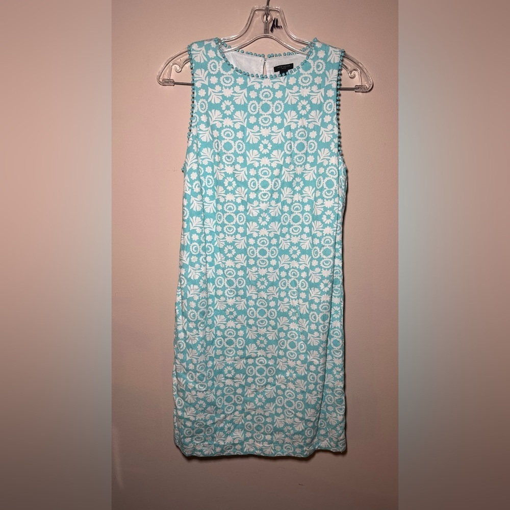 Ann Taylor Petite Linen Sleeveless Tropical Vacation Resortwear Dress Size 6P